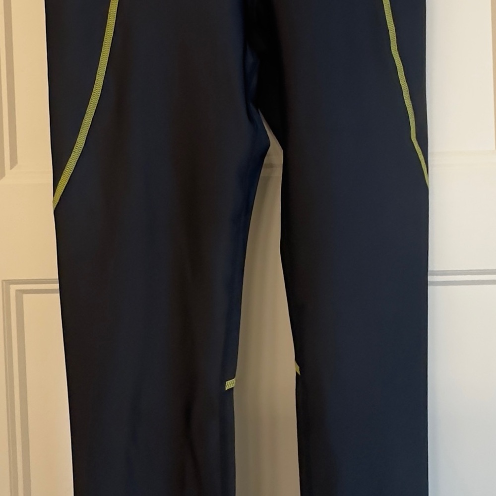 P.E Nation Black Pants with Orange and Yellow Details